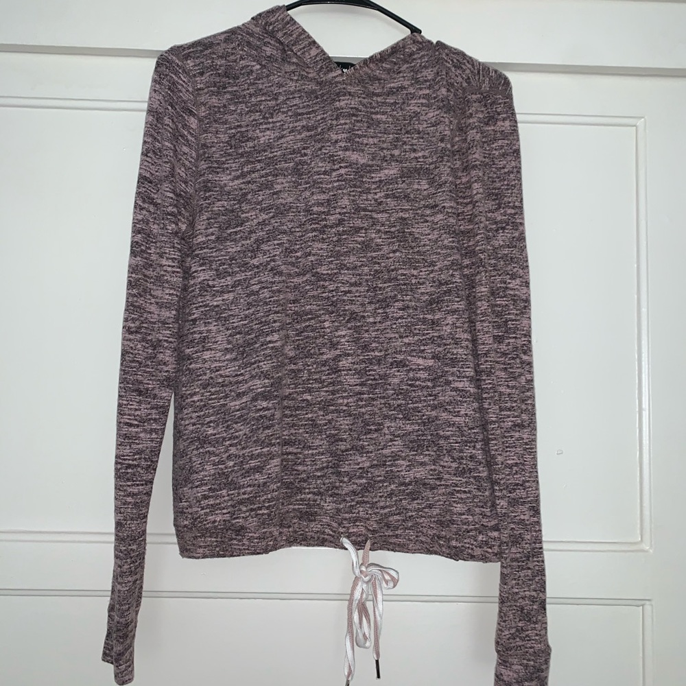 Cinched bottom sweatshirt